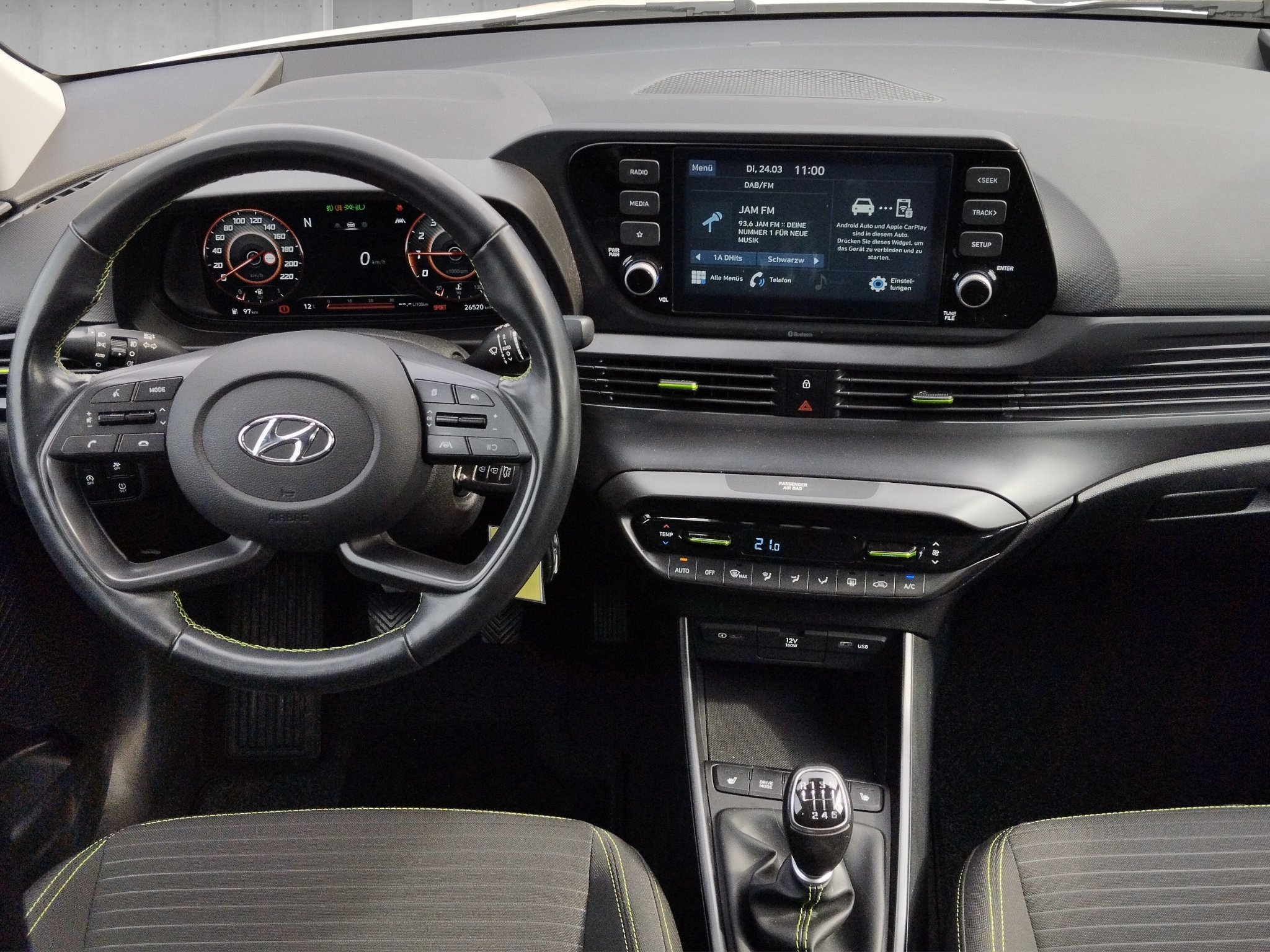 Hyundai i20 1.0 T-GDi 48V MHEV Intro Edition AUT*Kam.*LM – Bild 13