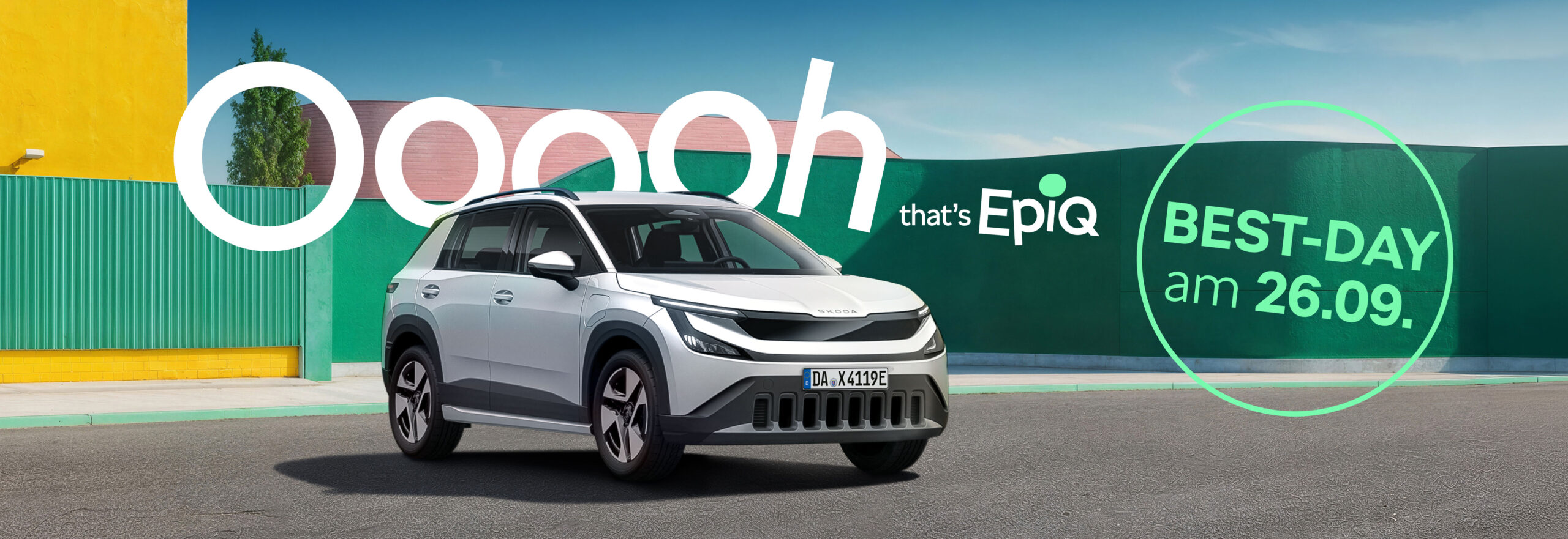 Skoda Epiq OOOH that´s Epiq Schrift